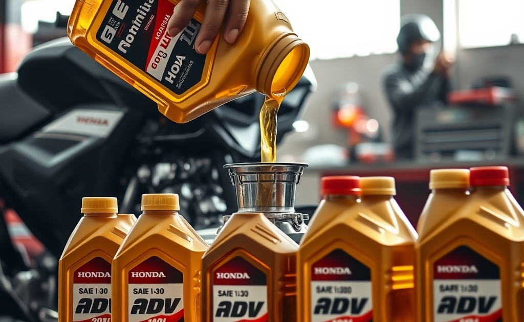 Rekomendasi Oli untuk Honda ADV 160: Viskositas, Interval, dan Estimasi Biaya